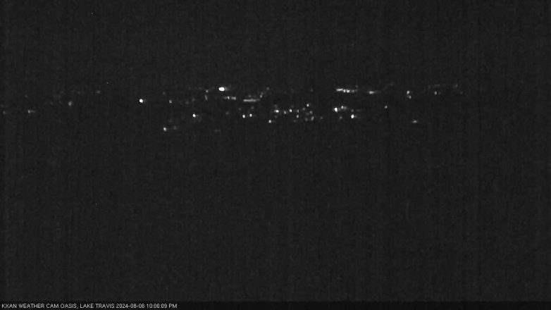 Lake Travis webcam, August 6, 2024 10:00 PM CT