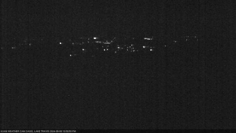 Lake Travis webcam, August 6, 2024 11:00 PM CT