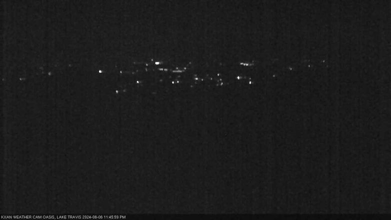 Lake Travis webcam, August 6, 2024 11:45 PM CT