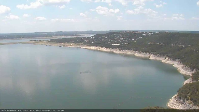 Lake Travis webcam, August 7, 2024 2:25 PM CT
