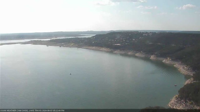 Lake Travis webcam, August 7, 2024 5:25 PM CT