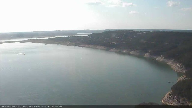 Lake Travis webcam, August 7, 2024 5:45 PM CT