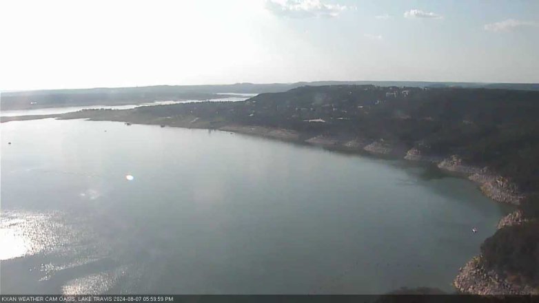 Lake Travis webcam, August 7, 2024 6:00 PM CT
