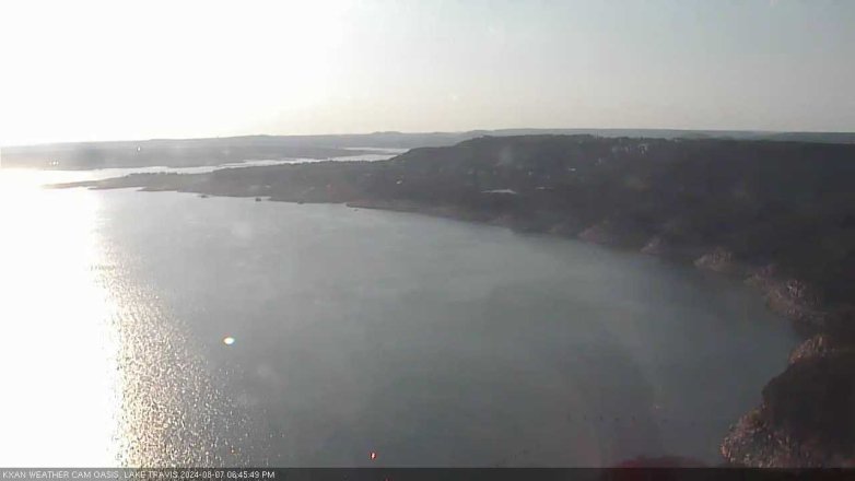 Lake Travis webcam, August 7, 2024 6:45 PM CT