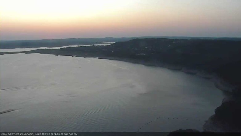 Lake Travis webcam, August 7, 2024 8:25 PM CT