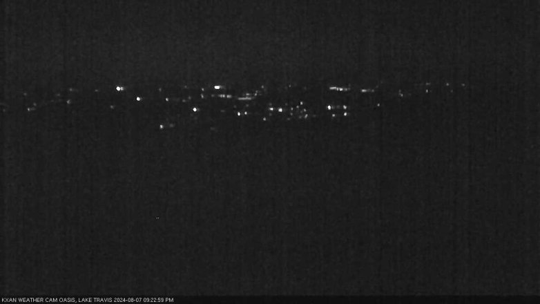 Lake Travis webcam, August 7, 2024 9:25 PM CT
