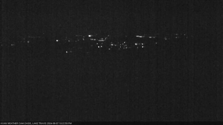 Lake Travis webcam, August 7, 2024 10:25 PM CT