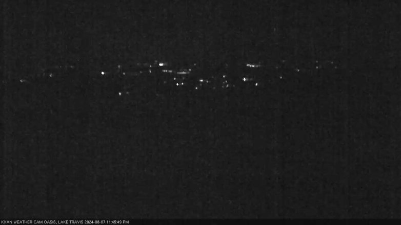 Lake Travis webcam, August 7, 2024 11:45 PM CT
