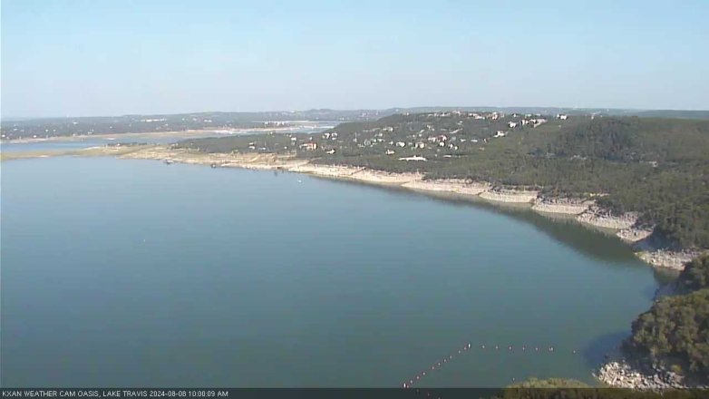 Lake Travis webcam, August 8, 2024 10:00 AM CT