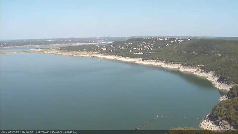 Lake Travis webcam, August 8, 2024 11:00 AM CT