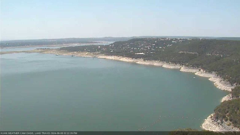 Lake Travis webcam, August 8, 2024 2:25 PM CT
