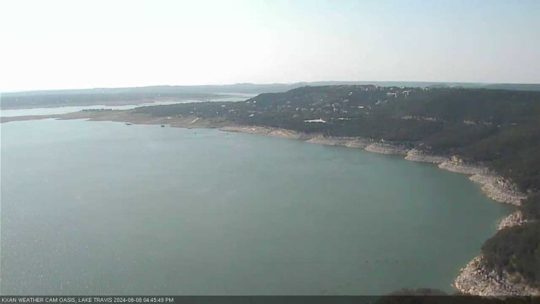 Lake Travis webcam, August 8, 2024 4:45 PM CT