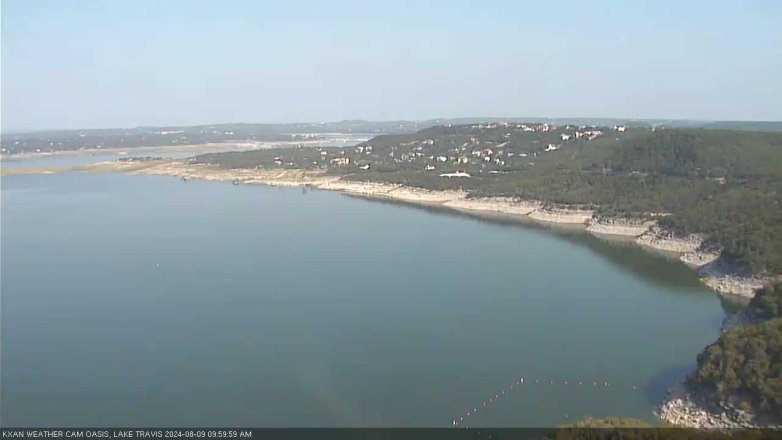 Lake Travis webcam, August 9, 2024 10:00 AM CT