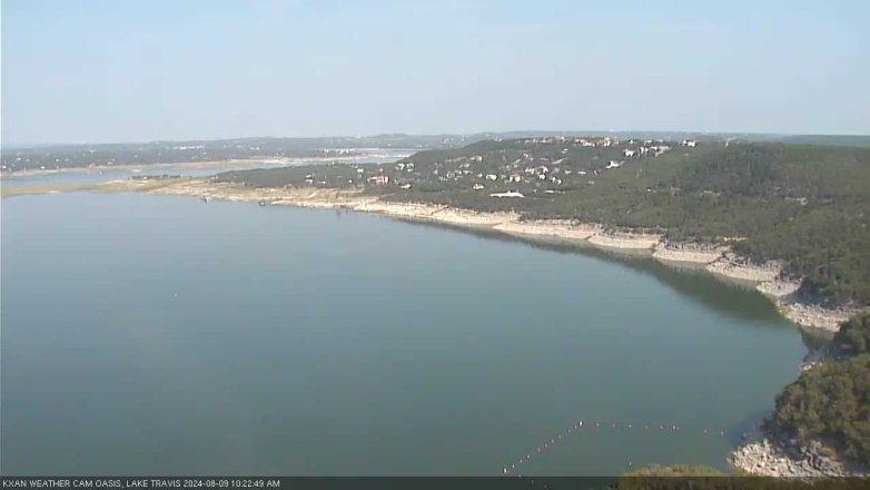 Lake Travis webcam, August 9, 2024 10:25 AM CT