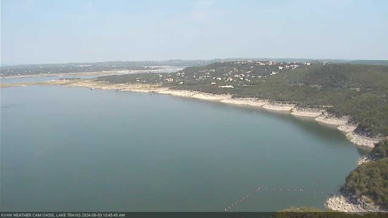 Lake Travis webcam, August 9, 2024 10:45 AM CT