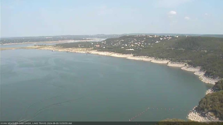 Lake Travis webcam, August 9, 2024 11:00 AM CT