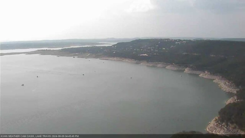 Lake Travis webcam, August 9, 2024 4:45 PM CT