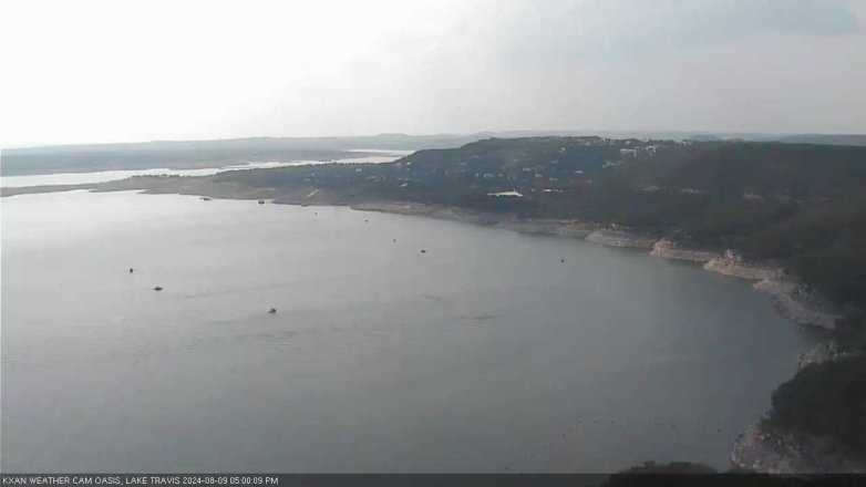 Lake Travis webcam, August 9, 2024 5:00 PM CT