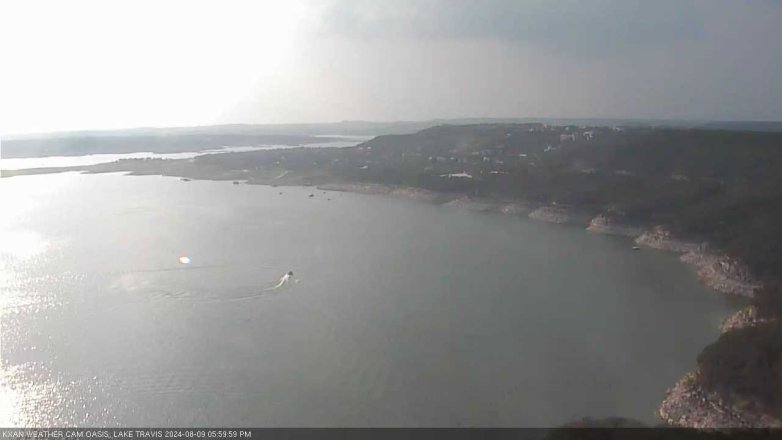 Lake Travis webcam, August 9, 2024 6:00 PM CT