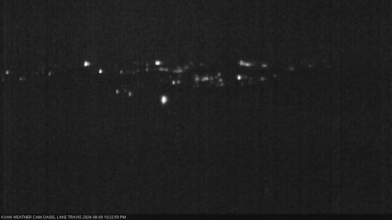 Lake Travis webcam, August 9, 2024 10:25 PM CT