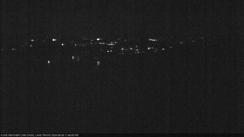 Lake Travis webcam, August 9, 2024 11:45 PM CT
