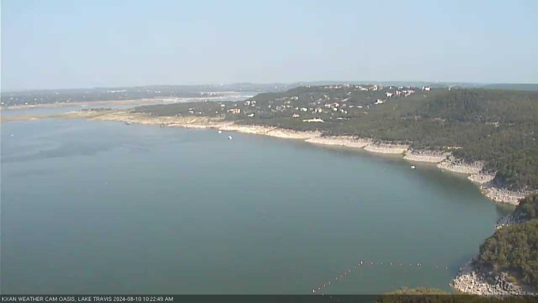 Lake Travis webcam, August 10, 2024 10:25 AM CT