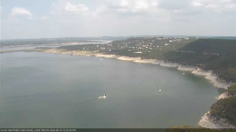 Lake Travis webcam, August 10, 2024 12:25 PM CT