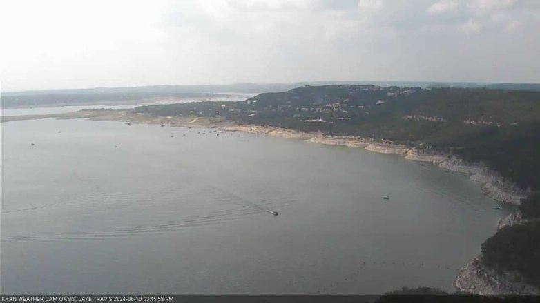 Lake Travis webcam, August 10, 2024 3:45 PM CT