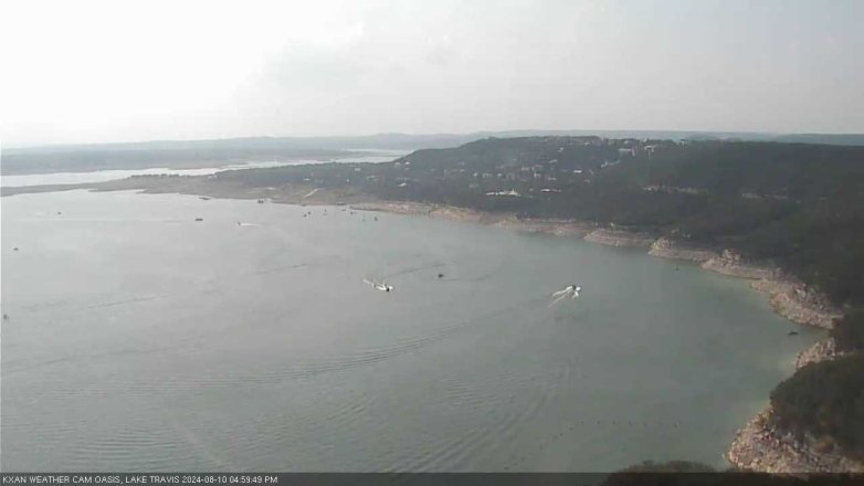 Lake Travis webcam, August 10, 2024 5:00 PM CT