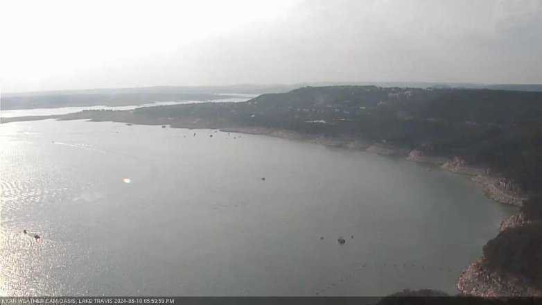 Lake Travis webcam, August 10, 2024 6:00 PM CT