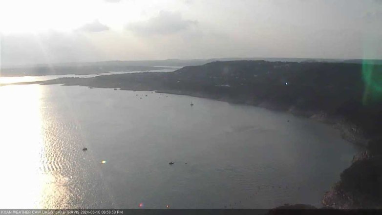 Lake Travis webcam, August 10, 2024 7:00 PM CT