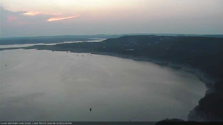 Lake Travis webcam, August 10, 2024 8:25 PM CT
