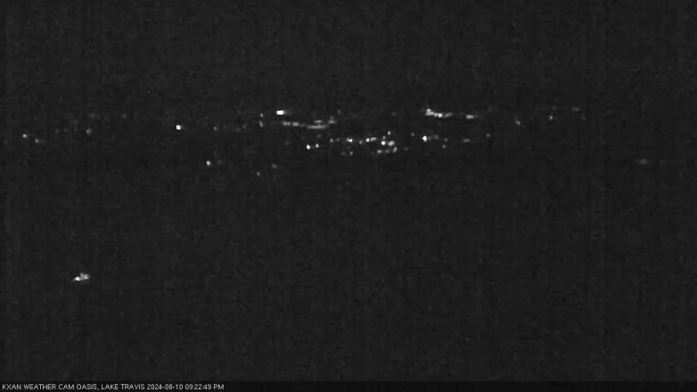 Lake Travis webcam, August 10, 2024 9:25 PM CT