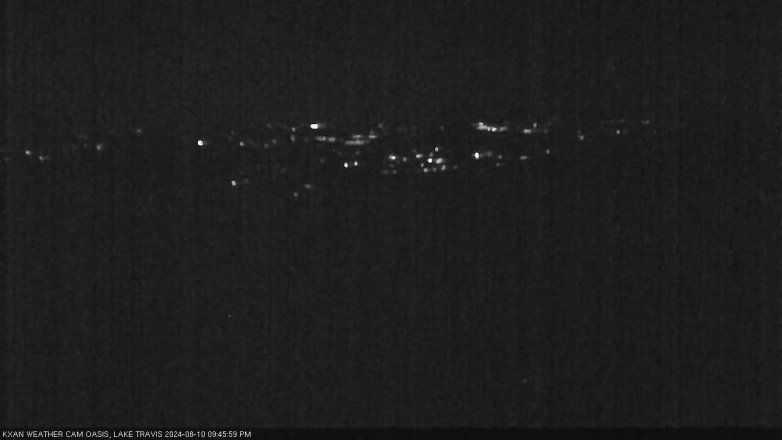 Lake Travis webcam, August 10, 2024 9:45 PM CT