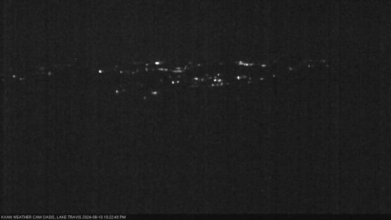 Lake Travis webcam, August 10, 2024 10:25 PM CT