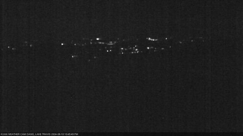 Lake Travis webcam, August 10, 2024 10:45 PM CT