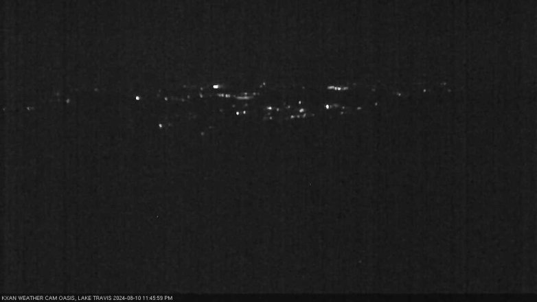 Lake Travis webcam, August 10, 2024 11:45 PM CT