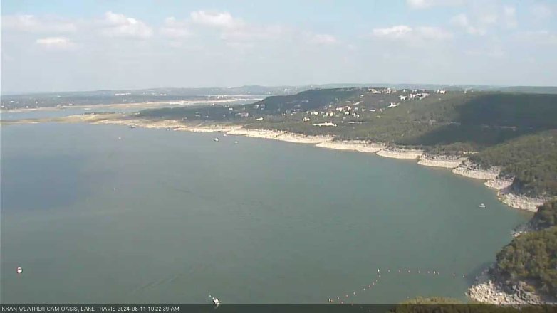 Lake Travis webcam, August 11, 2024 10:25 AM CT