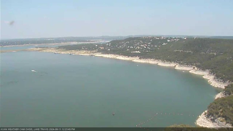 Lake Travis webcam, August 11, 2024 12:25 PM CT