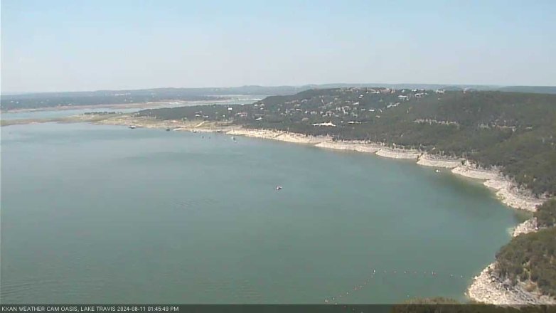Lake Travis webcam, August 11, 2024 1:45 PM CT