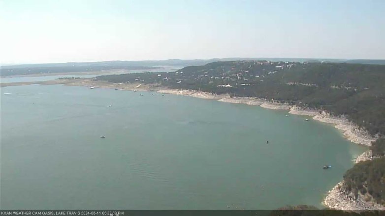 Lake Travis webcam, August 11, 2024 3:25 PM CT