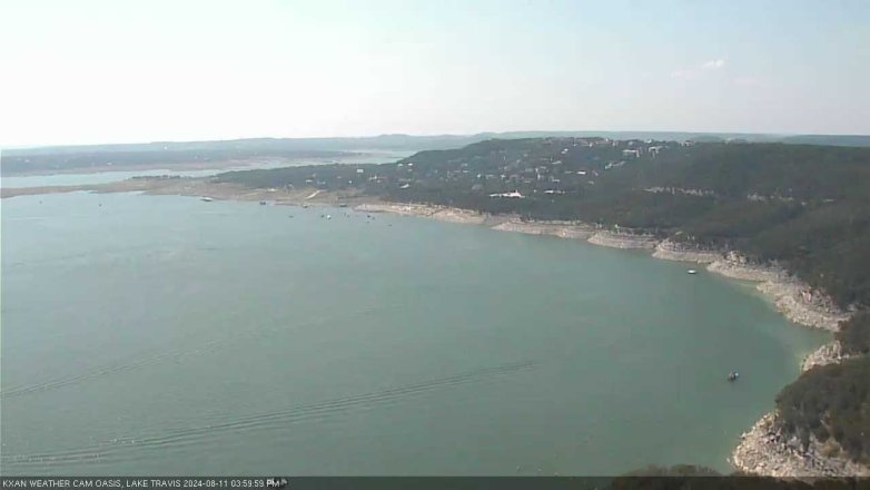 Lake Travis webcam, August 11, 2024 4:00 PM CT