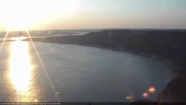 Lake Travis webcam, August 11, 2024 7:45 PM CT
