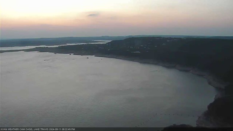 Lake Travis webcam, August 11, 2024 8:25 PM CT