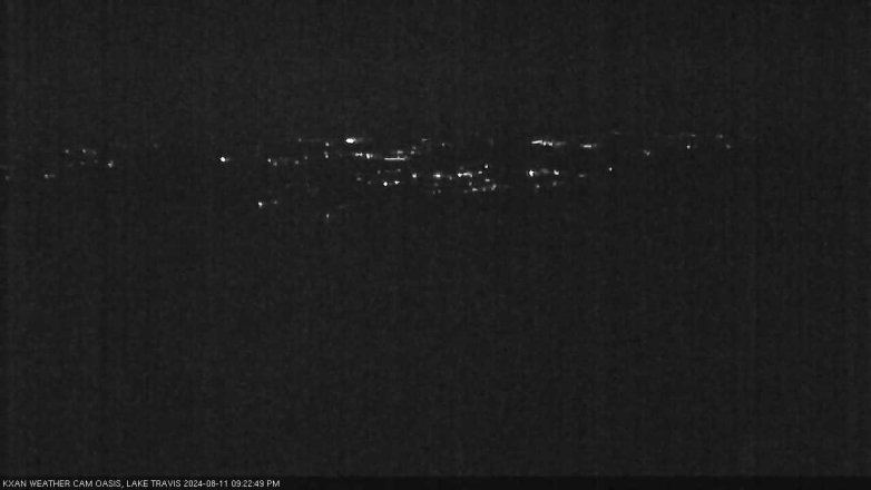 Lake Travis webcam, August 11, 2024 9:25 PM CT