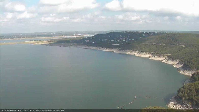 Lake Travis webcam, August 12, 2024 10:00 AM CT