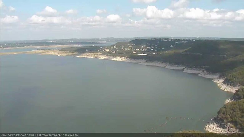 Lake Travis webcam, August 12, 2024 10:45 AM CT