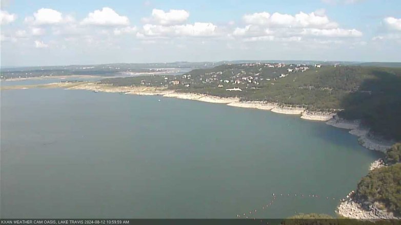 Lake Travis webcam, August 12, 2024 11:00 AM CT