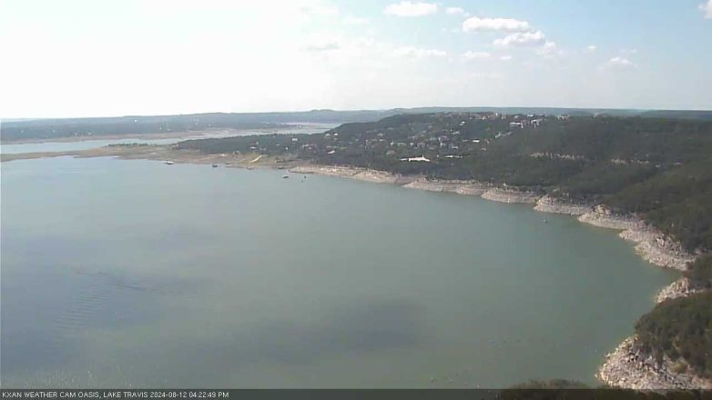 Lake Travis webcam, August 12, 2024 4:25 PM CT