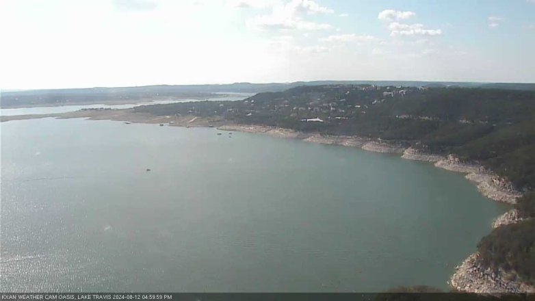 Lake Travis webcam, August 12, 2024 5:00 PM CT